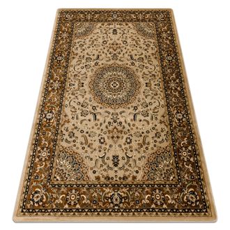 RugsX Rugsx - Alfombra Royal E0177 Marco, Roset&oacute;n - Beige / Marr&oacute;n Beige 150x230 Cm