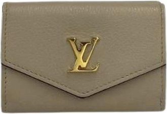 Louis Vuitton Pre-owned Wallets, male, Beige, Size: ONE SIZE Pre-owned Portefeuille Lock Mini Wallet