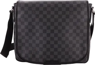 Louis Vuitton Black Damier Graphite Daniel Mm (Authentic Pre-Loved)