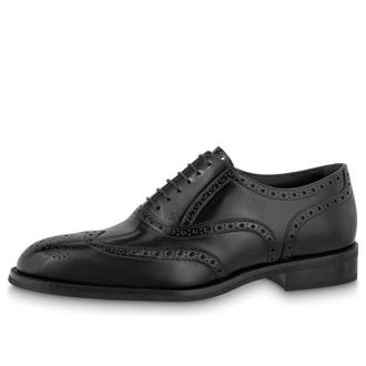 Louis Vuitton Graduate Lace Up Derby Shoes Black 1A9HD3