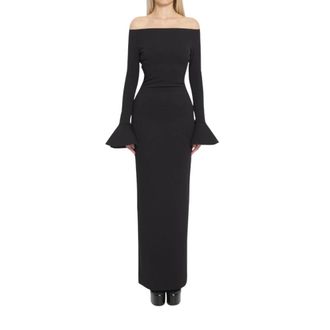 Solace London Maxi Jurk - Dames - Maxi kleedjes - Zwart - 2XS - Kleedjes