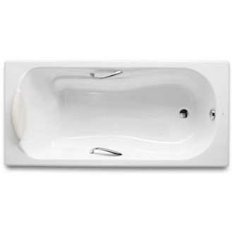 Roca Ba&ntilde;era Haiti 2000 Asas Cromo Blanco - Marca Roca