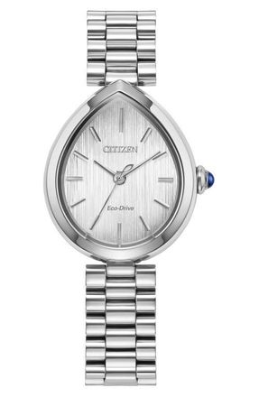 Citizen Rainell Classic Bracelet Watch, 31.3mm x 26mm in Silver-Tone at Nordstrom