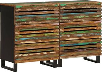 vidaXL Sideboards 2 pcs 60x34x75 cm Solid Wood Acacia vidaXL