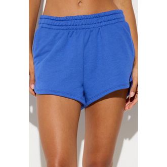 Spiritual Gangster Sadie Cotton Blend Shorts in Ultra Marine at Nordstrom, Size X-Small