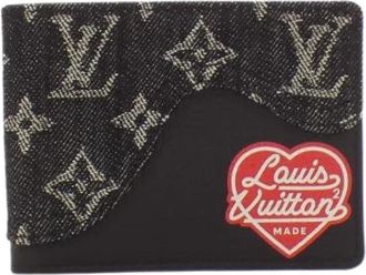 Louis Vuitton Pre-owned Wallets, male, Black, Size: ONE SIZE Pre-owned Monogram Drip Slender Wallet