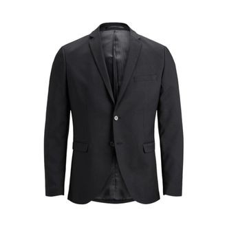 Jack & Jones Slim Fit Zwarte Blazer Jas - Heren - Blazers - Zwart - S - Polyester - Jassen