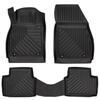 OEM Alfombrillas De Goma 3d Para Coche: Opel Insignia A (sed&aacute;n, Familiar, Gran Turismo, Liftback, 2008-2017) - Borde De 5 Cm