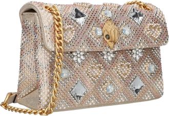 Kurt Geiger Tassen, Dames, Veelkleurig, ONE Size, Denim, MD Kensington Schoudertas