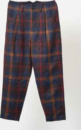 Nicholas Daley Mens Pleated Trouser In Nd Tartan