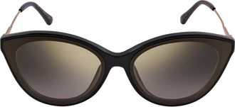 Jimmy Choo London Grey Gold Mirror Cat Eye Ladies Sunglasses VIC/F/SK 0807/FQ 64