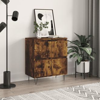 vidaXL Vidaxl - Aparador Madera Contrachapada Color Roble Ahumado 60x35x70 Cm