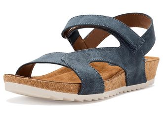 S&ouml;fft Gillian Womens Sandals Navy : 7.5 B - Medium, Faux Leather