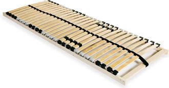 vidaXL Vidaxl - Somier de láminas sin colchón con 28 listones 7 zonas 80x200 cm