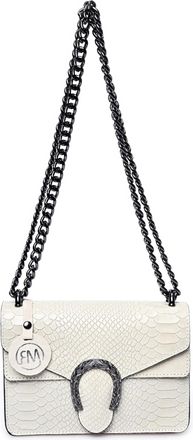 Roberta M Beige Rundleer Tas