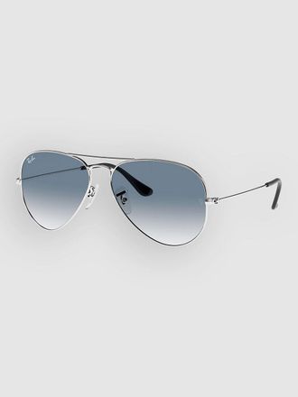 Ray-Ban Aviator Large Metal Silver Sonnenbrille grau
