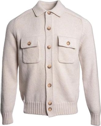 Paolo Fiorillo Truien & Vesten, Heren, Beige, L, Gebreide Jas