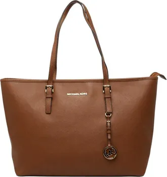 Michael Kors Brown Pvc Leather Handbag Tote Bag (Pre-Owned)