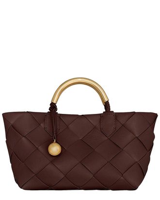 Rebecca Minkoff Frankie Woven Mini Leather Tote