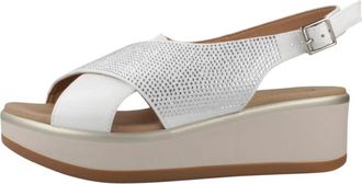 Repo 81268R Sandalia - Dames - Sleehakken - Wit - 37 EU - Leer - Schoenen