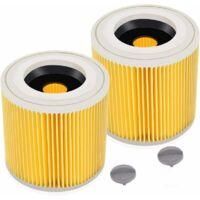 OEM Paquete De 2 Filtros De Cartucho Para K&auml;rcher Wd3 Premium, Wd2, Wd3, Wd3p, Mv2, Mv3 - Filtro Wd3 - Filtro De Repuesto Para Aspiradora K&auml;rcher 6.414-55