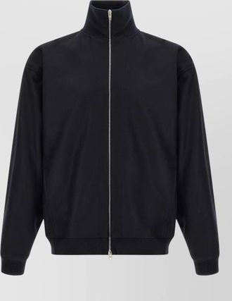 Jil Sander wool funnel neck zip jacket