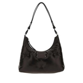 Maison Margiela Black Leather Small Glam Slam Shoulder Bag Borse A Mano