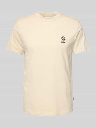 Blend T-Shirt mit Motiv- und Statement-Stitching Modell JANUS in Sand, Gr&ouml;&szlig;e XXL