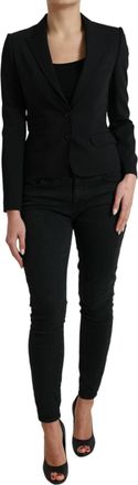 Dolce & Gabbana Zwarte Blazer Professionele Stijl