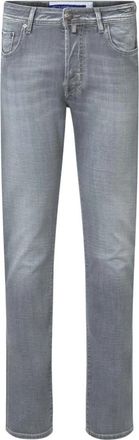 Jacob Cohen Urban Elegance Slim Fit Jeans - Heren - Slim Fit Jeans - Grijs - W35 - Katoen - Jeans