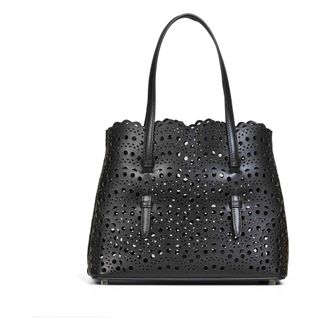 Alaia Mina 25 Tas - Dames - Handtassen - Zwart - ONE Size - Leer - Tassen