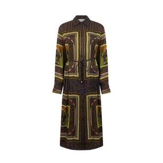 Iceberg Jurk van viscose met print - Dames - Jurken - Veelkleurig - Maat: 2XS Viscose