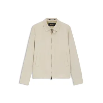 BOSS Slim-fit jacket in linen