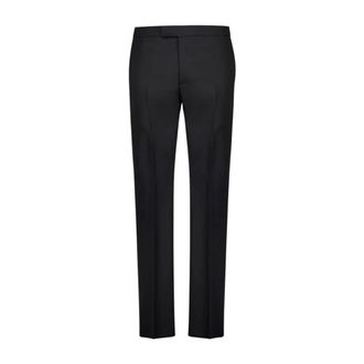 Alexander McQueen Tailored Barathea Broeken - Heren - Nette broeken - Zwart - L - Wol - Broeken