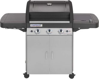 Campingaz 3 Series Classic L Plus Barbecue Grill a 3 Bruciatori con Fornello Laterale, Nero/Argento, 144 x 66 x 147 cm