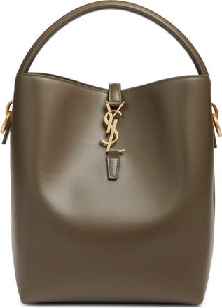 Saint Laurent Le 37 Leather Bucket Bag in Deep Musk at Nordstrom
