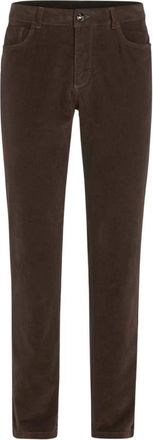Oscar Jacobson Broeken, Heren, Bruin, W30 L32, Corduroy Broek met Vijf Zakken