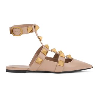 Valentino Garavani Schoenen, Dames, Roze, 40 EU, Leer, Elegante Schoen met Enkelbandje