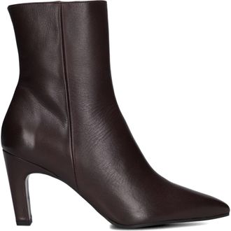 Zinda Schoenen, Dames, Bruin, 39 EU, Leer, Bruine Leren Enkellaarzen