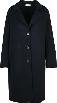 Purotatto Short Coat With Notched Collar And Button Closure