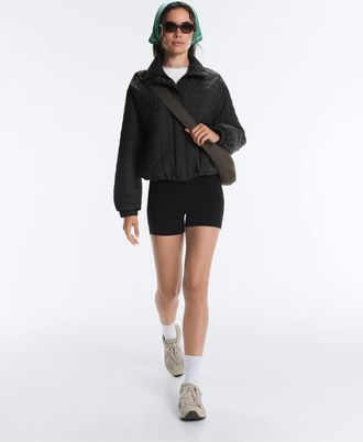 Oysho giacca corta imbottita fellex aerogel nera-Nero