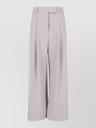 Giorgio Armani silk wide-leg trousers