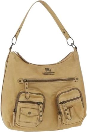 Burberry Pre-owned Shoulder Bags, female, Beige, Size: ONE SIZE Pre-owned Vintage Shoulder Bag