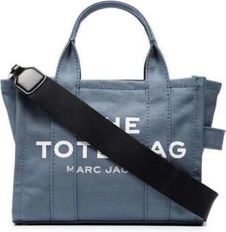 Marc Jacobs Canvas Small Tote Bag - female - Marc Jacobs - Shopping Bags - Blue - ONE SIZE - Bags