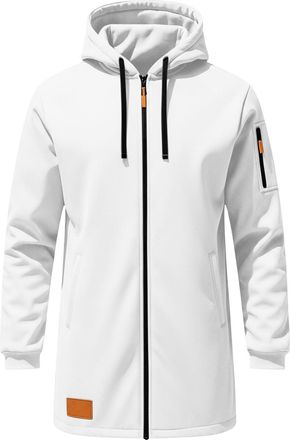 Generic Hoodies for Men UK Full Zip Longline Sweatershirts with Pockets Long Sleeve Oversized Drawstring Hoodie Mens Solid Color Hooded Sweatshirt Casual Work