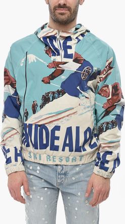 Rhude Lightweight Printed Anorak with Maxi Patch Pocket Rhude