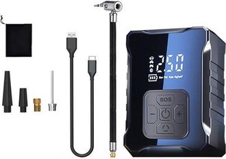 OEM Bomba De Aire El&eacute;ctrica De 150 Psi, Bomba Inal&aacute;mbrica Para Coche Con Pantalla Led, Bater&iacute;a De 3668 Mah, Luz Sos Y Funci&oacute;n De Bater&iacute;a Externa