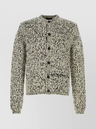 Prada wool cardigan with textured knit design