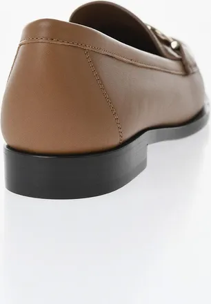 Ferragamo Leather Loafers ROLO with Monogram Salvatore Ferragamo