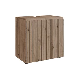 Vicco Mueble Bajo Lavabo Takumi, Artesano, 60 X 58 Cm 2 Compartimentos De Almacenamiento, Vicco